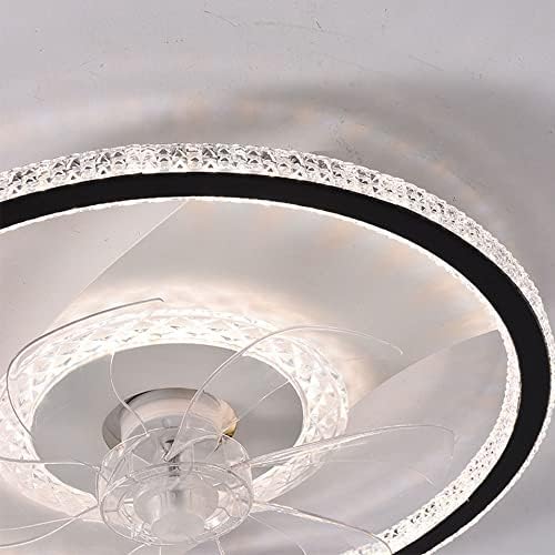 KMYX Bedroom Room Fan Teto Lâmpada Luz de teto diminuído com controle remoto Fan Home LED LED de luminária de três cores