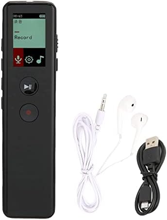 MXJCC Digital Voice Recorder Voice ativado Recorder com reprodução - Gravador de fita pequeno atualizado para palestras, reuniões,