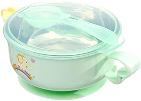 Toyvian Infant Spoon 1 Set Baby Baby Feeding Bowl Bowl Aço inoxidável Treinamento