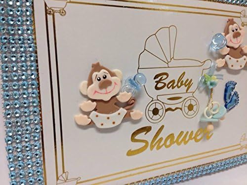 Monkey Baby Shower Signature Guest Book Presente