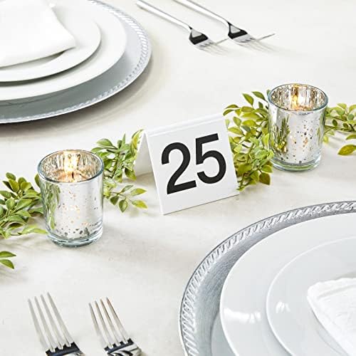 Conjunto de 25 números de mesa de restaurantes 1-25, números de mesa de tendas de dupla face para eventos, banquetes, serviço