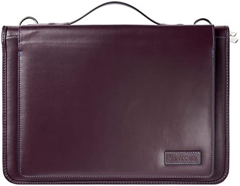Broonel Purple Leather Laptop Messenger Case-Compatível com Acer Travelmate Spin B3 TMB311R-31-C1G2 N4020 Hybrid 11.6