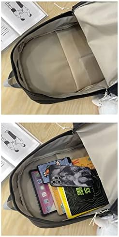 Hokmah Backpack Kawaii fofo para meninos, bolsas de ombro de volta para a escola Backpack Schão de laptop estética para adolescentes