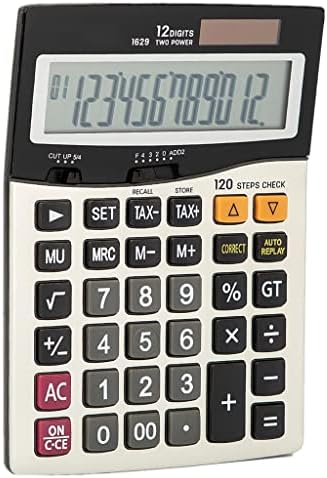 Calculadora sxnbh programador universal 120 check cálculos de imposto de 12 dígitos Bateria e energia solar de superfície de metal duplo