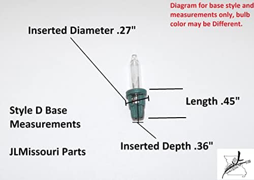 10x D Flashers, mini lâmpada 2,5 volts v 0,425 watt W 10 lâmpadas incandescentes claras de lâmpadas externas de lâmpadas