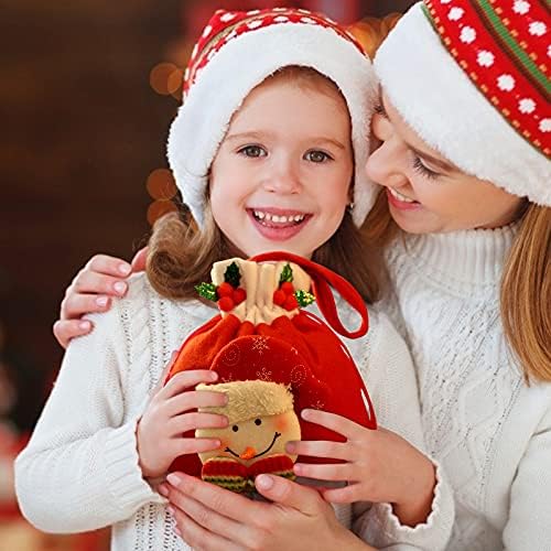 08WLBP As bolsas de doces de decoração de Natal são muito adequadas como presentes de festas e decorações de árvores de Natal