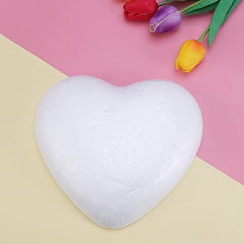 Bola de espuma de poliestireno de isopor coração: bolas de espuma artesanal branca 30 cm para artesanato artesanato esculturas