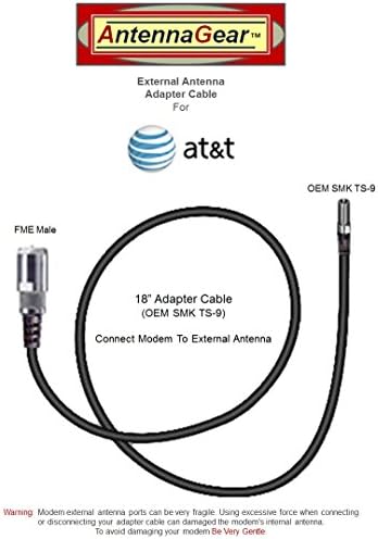 7DB Sierra AT&T Elevate 754S Hotspot Antena externa com OEM SMK TS-9