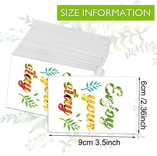 Geyee 500 PCs Hotel Card Hotel Envelope Teclar Helder Sleeves Manga de envelope Keycard Danga Aproveite a sua capa de estadia para