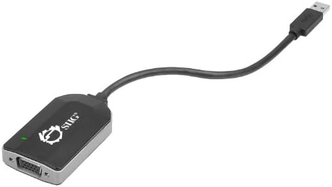 Siig USB 3.0 para VGA Multi Monitor Adaptador de vídeo para sistemas Windows até 2048x1152