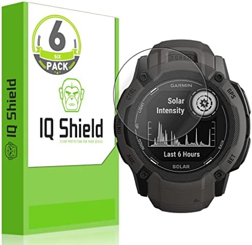 Protetor de tela Iqshield compatível com Garmin Instinct® 2x Solar Anti-Bubble Clear Film