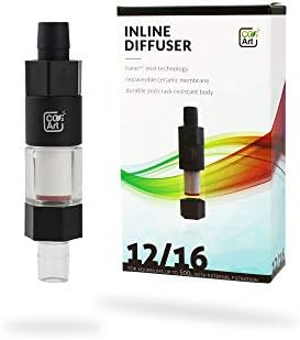 CO2 ART INLINE CO2 Difusor 12/16 mm com travas de mangueira