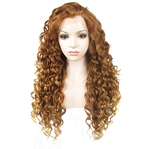 Ebingoo Brown Lace Front Wig +Platinum loiro loiro peruca de renda para uso Dali