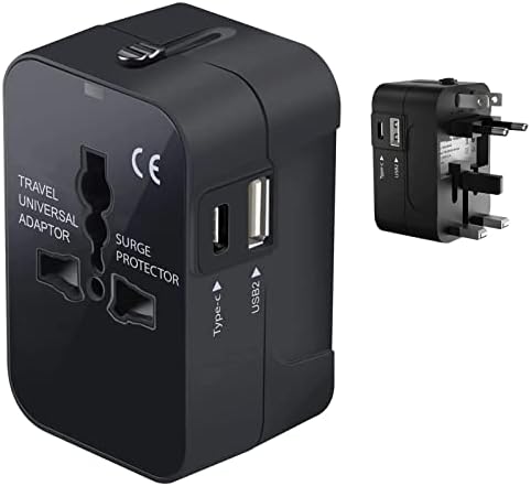Viagem USB Plus International Power Adapter Compatível com Alcatel Pop 4 para poder mundial para 3 dispositivos USB