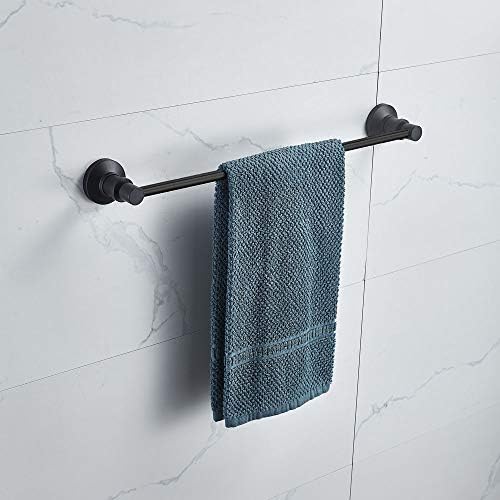 Acessório de hardware do banheiro de cavoli Conjunto de parede montado na parede, barra de toalha ajustável em alumínio, anel de