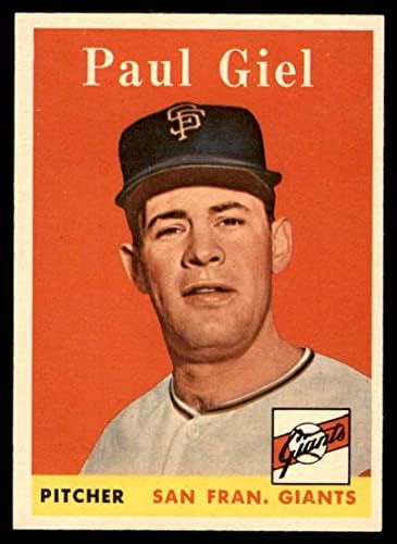 1958 Topps 308 Paul Giel San Francisco Giants Ex/Mt Giants