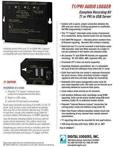 Business T1 Telephone Logger Recorder - Registros