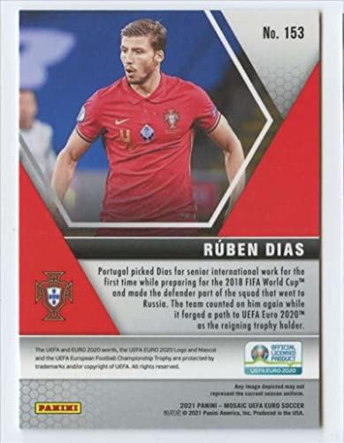 2021 Panini Mosaic UEFA Euro 2020153 Ruben Dias Portugal