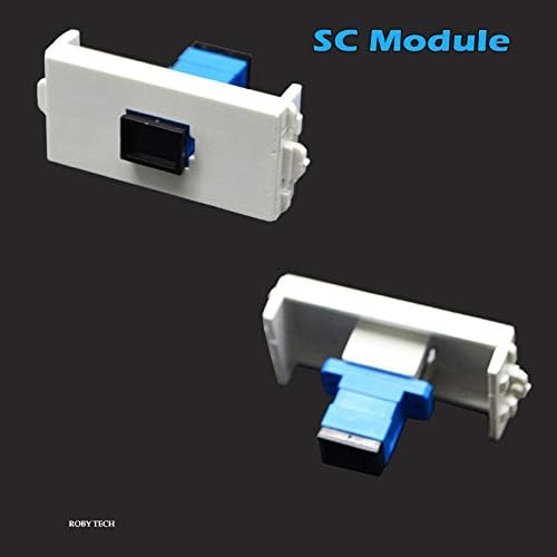 SC Simplex RJ45 CAT5E CAT6 Rede Ethernet Keystone conectores Informações Tampa da placa de parede com módulos Montagem de parede