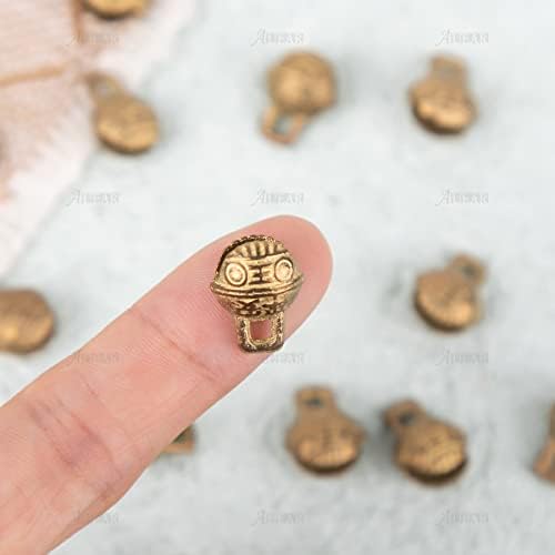 Auear, 30 pacote de bronze vintage Mini Jingle Bell Bell Diy Craft Bell 11mm Sinos tibetanos para jóias DIY Fazendo encantos