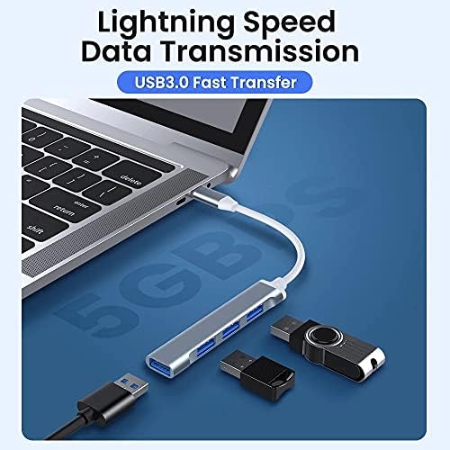 Chysp 4 em 1 hub tipo C para USB 3.0 Hub de cubo Hub 5 Gbps Transmissor de velocidade rápida Adaptador USB tipo C