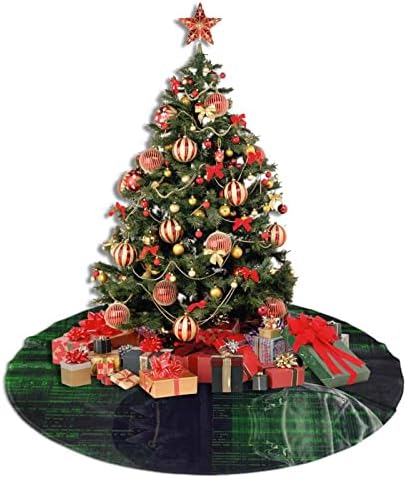 Saia de árvore de Natal Hacker Salia de árvore de pelúcia de Natal de 48 polegadas para a decoração de natal