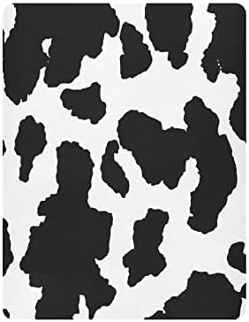 Alaza Animal Cow Print Fletos de berço de berço para meninos bebês meninas criança, tamanho padrão 52 x 28 polegadas