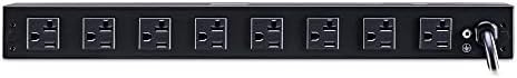 CyberPower PDU20M2F8R PDU medido, 100-125V/20A, 10 pontos de venda, 1U RackMount, cabo de alimentação de 15 pés