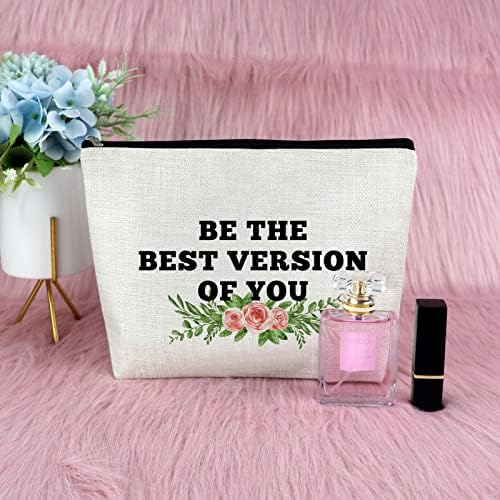 Presente inspirador para meninas Presente motivacional adolescente para o presente de encorajamento da bolsa de maquiagem