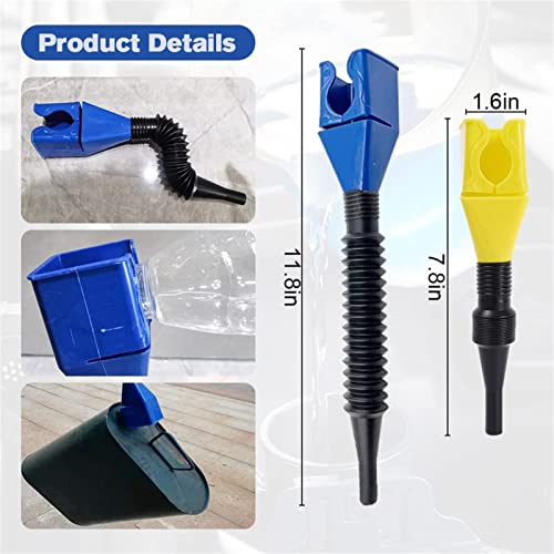 2/5pcs Funil Snap Furning Drening Tool, 2023 Novo funil universal de fecho de plástico, o óleo de drenagem flexível universal