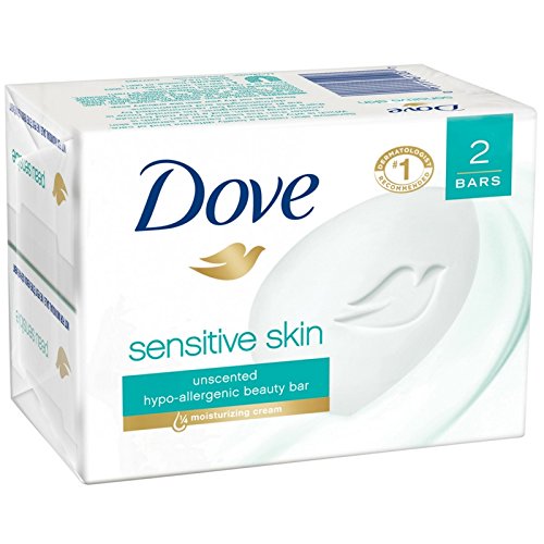 PELA DE PELA SENSÍVEL DOVE UNSFINGED HYPO-ALERGÉNICA BARRA 4 OZ