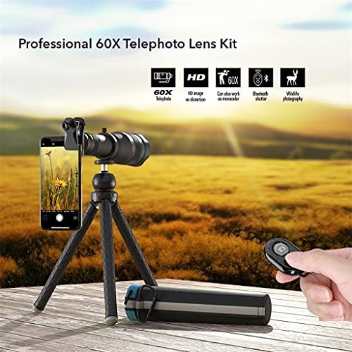 LDCHNH 60X ZOOM TELEO VIEW LENS LENS VIAGENS LENS MONOCULARES COM TRIPOD