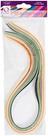 Docrafts Qcraft 3mm 3m de peças Deluxe Quilling Strip, neon