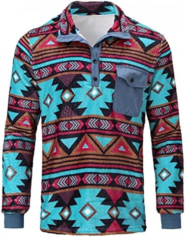 XXBR SHERPA MEN SHERPA MELHO PULLOVILO DE ZIP PROMELHO OCIDENTE AZTEC PRIMAÇÃO DO SOWLE CORRETO FUZZY BULTOM BOTÃO FRONTE