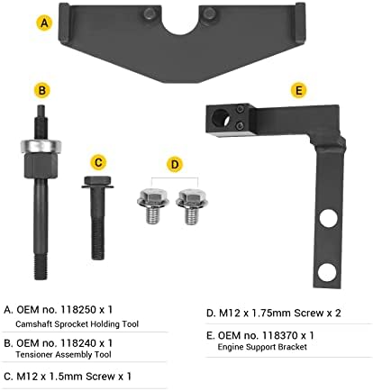 EWK Mini Cooper R50 R52 R53 Ferramenta de cadeia de tempo de travamento da árvore de cames para o motor W10 W11, 2001-2008