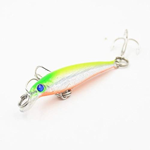 1pcs/lote 55mm 2.3g Flutuante Pia lenta Isca de peixe -pesca Lure Artificial Swing Swing Pacas Shake Fishing, mergulho 0,2-0,6m