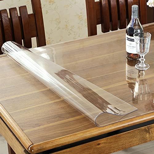 HD Clear PVC Table Protector Mat, tapete de protetor de piso duro, tapete de entrada de capacho de vinil noon Skid, para