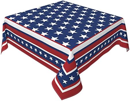 4 de julho Tilezinha quadrada de 60 polegadas Memorial patriótico Tabela do dia da independência Tarda de mesa Americana