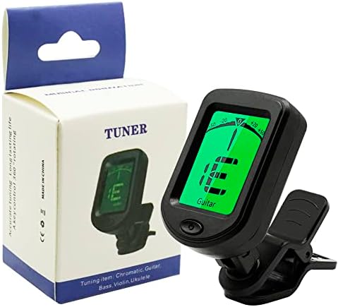 Sanmizu Professional Clip-On Guitar Tuner para guitarra acústica/elétrica, ukulele, violino, baixo, banjo e modos