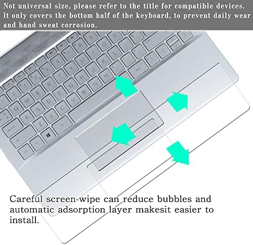 Protetor de filme de pacote Puccy 2, compatível com HP Envy X360 13-BF 13-BF0000 13.3 Laptop TPU Teclado Touchpad Trackpad