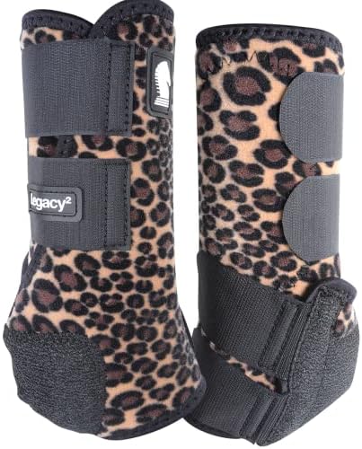 Botas de suporte frontal e equinas clássicas, Cheetah, Pequeno