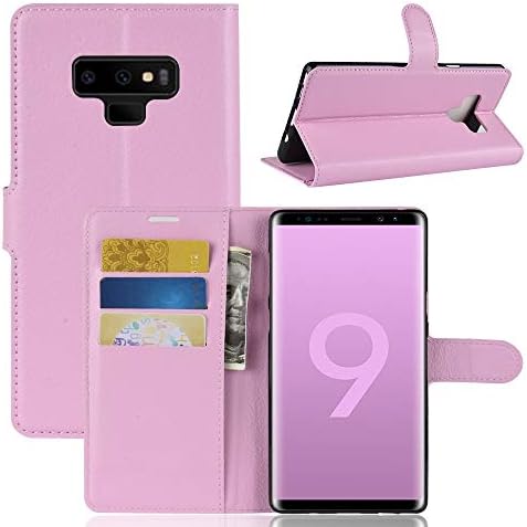 Capa de telefone celular Litchi Texture Horizontal Flip Leather Case para Galaxy Note 9, com carteira e suporte e slots de cartão