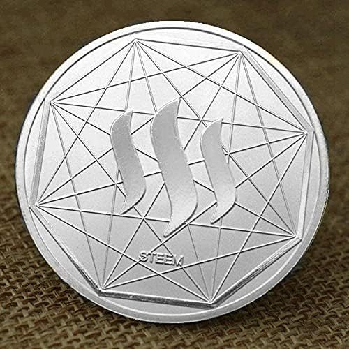 Ada Cryptocurrency Coin Favorito Comemorativo Coin Silver banhado a moeda digital Coin Virtual Steam Coin Desafio Moeda Lucky Bitcoin