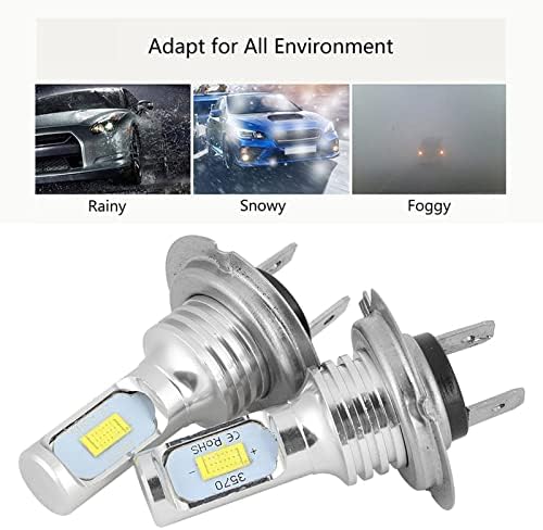 Lâmpadas de nevoeiro LED de aramox H7, 2pcs 12V 80W LEV LED FOG Light, super brilhante 6000k frio branco, para carros, caminhões,