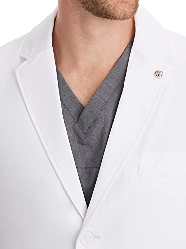 Hands de cura Hands White Lab Casat 6 bolso de bolso 5100 Logan Mens Lab Casas A coleção Modernist White Coat Modernist