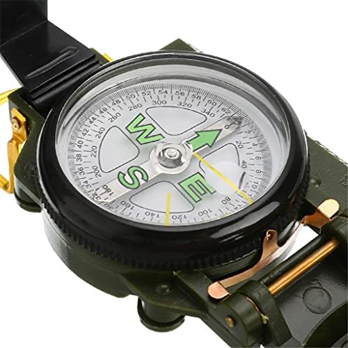 Slnfxc Portable Compass Militar ao ar livre camping mini dobramento lente bússola sobrevivência do exército de sobrevivência