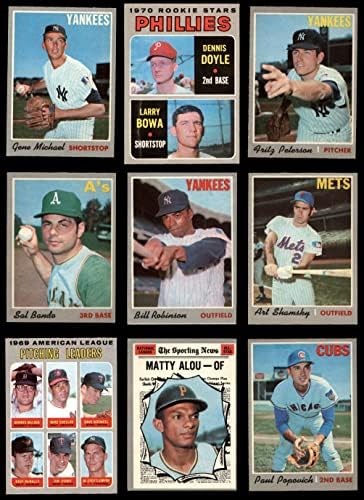 1970 O-Pee-Chee Baseball Parcial Completo Conjunto Ex/Mt