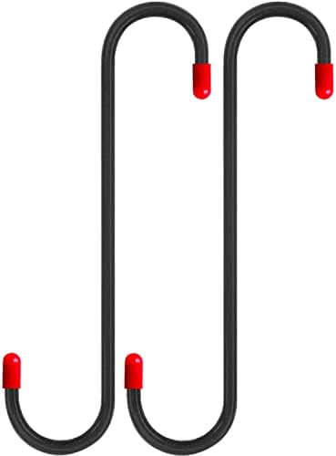 2 peças cabelos de pinça de freio ganchos com pontas de borracha vermelha para uso da ferramenta automotiva