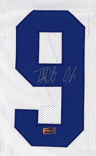 Taco Charlton autografou/assinado Dallas White Custom Jersey