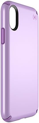 Speck Products Presidio Metallic Case para iPhone XS/iPhone X, Taro Purple Metallic/Haze Purple